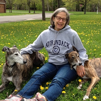 Mary Ellen with Radar and Pinky